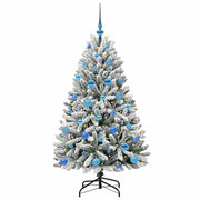 Vidaxl kunstkerstboom 150 cm 150 led's warmwit pvc en staal - afbeelding 3