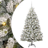 Vidaxl kunstkerstboom met 300 led groen en wit 180 cm pvc en metaal
