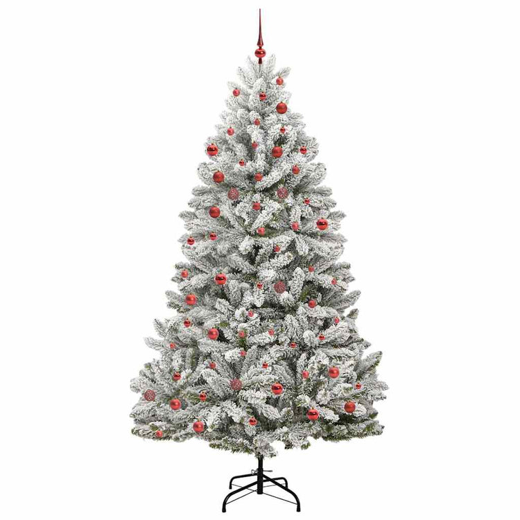 Vidaxl kunstkerstboom 210 cm 300 led's warmwit pvc en staal