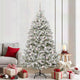 Vidaxl kunstkerstboom 210 cm 300 led's warmwit pvc en staal