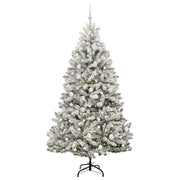Vidaxl kunstkerstboom 210 cm 300 led's warmwit pvc en staal - afbeelding 3