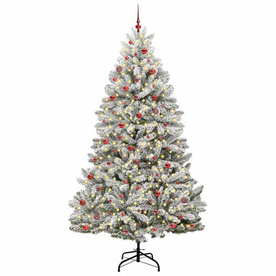 Vidaxl kunstkerstboom 270 cm 300 led's warmwit pvc en staal