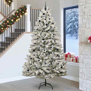 Vidaxl kunstkerstboom 270 cm 300 led's warmwit pvc en staal - afbeelding 1