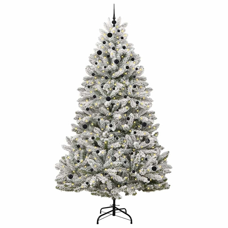 Vidaxl kunstkerstboom 270 cm 300 led's warmwit pvc en staal