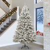 Vidaxl kunstkerstboom met 300 led groen en wit 300 cm pvc en metaal