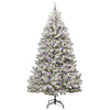 Vidaxl kunstkerstboom met 300 led groen en wit 300 cm pvc en metaal