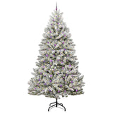 Vidaxl kunstkerstboom 300 cm 300 led's warmwit pvc en staal - afbeelding 3