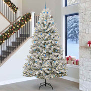 Vidaxl kunstkerstboom 300 cm 300 led's warmwit pvc en staal - afbeelding 1
