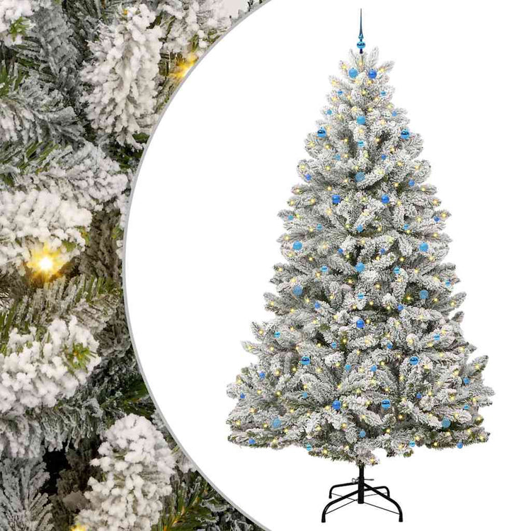 Vidaxl kunstkerstboom 300 cm 300 led's warmwit pvc en staal