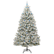 Vidaxl kunstkerstboom 300 cm 300 led's warmwit pvc en staal - afbeelding 3