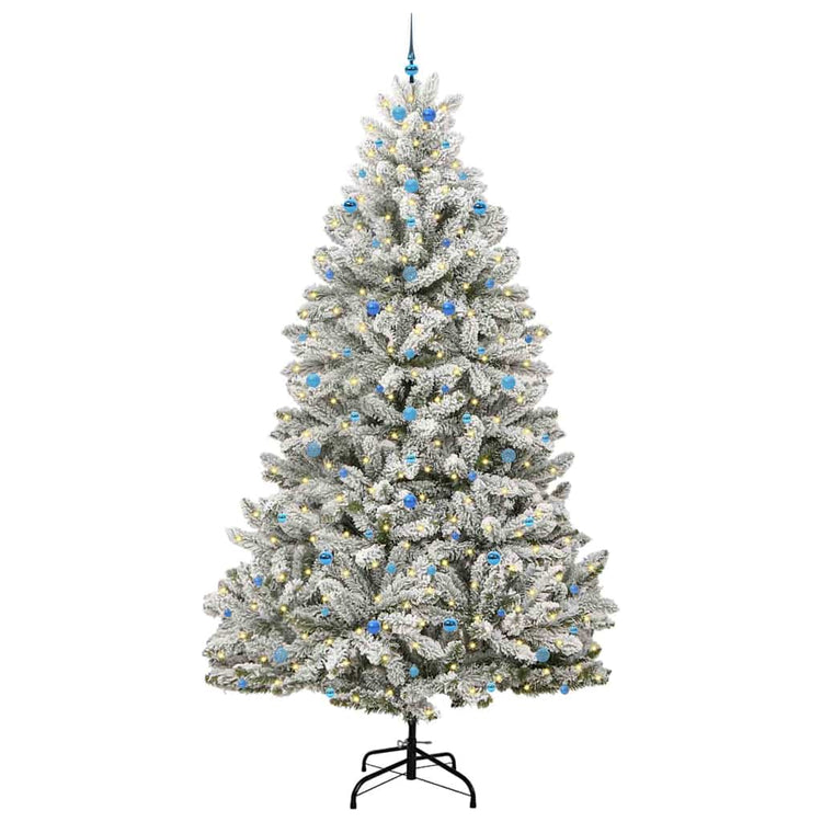 Vidaxl kunstkerstboom 300 cm 300 led's warmwit pvc en staal