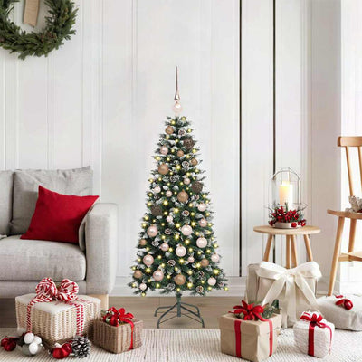Vidaxl kunstkerstboom groen 120 cm pvc en plastic en staal