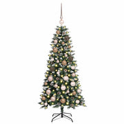 Vidaxl kunstkerstboom groen 120 cm pvc en plastic en staal - afbeelding 3