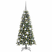 Vidaxl kunstkerstboom met 150 led groen 120 cm pvc en plastic en staal - afbeelding 3