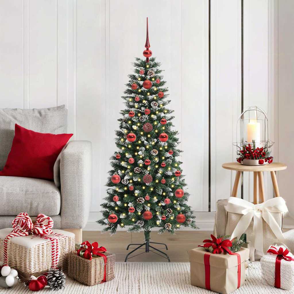 Vidaxl kunstkerstboom groen 120 cm pvc en plastic en staal