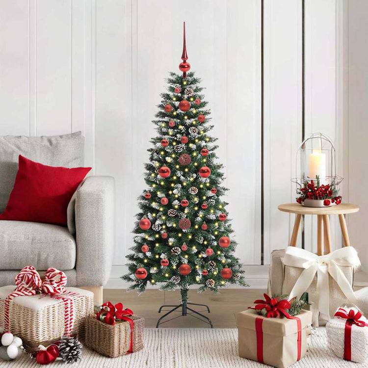 Vidaxl kunstkerstboom groen 120 cm pvc en plastic en staal
