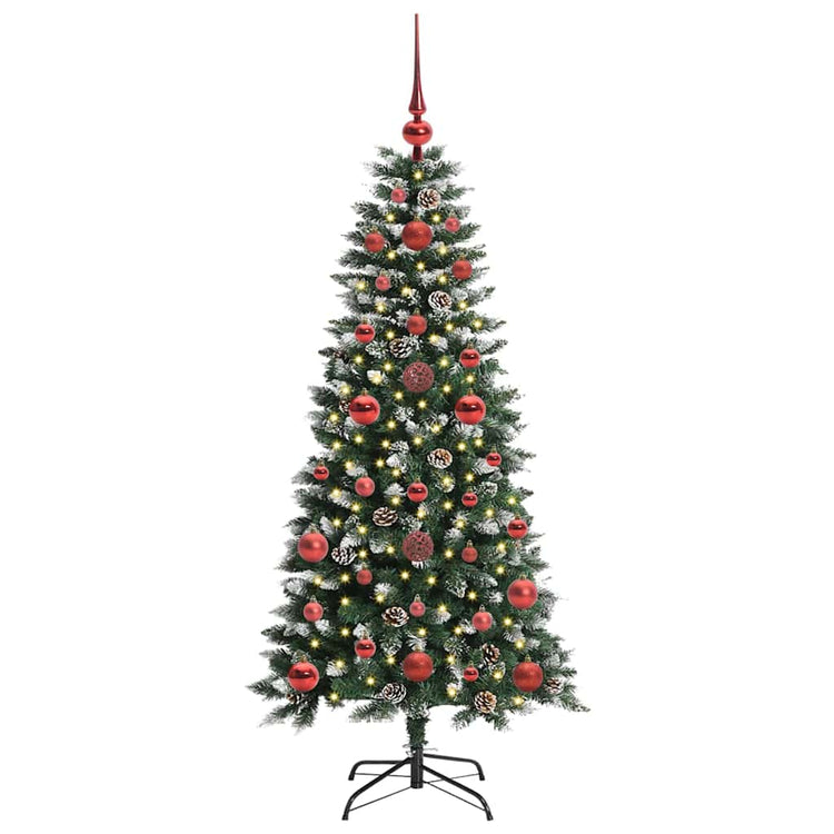 Vidaxl kunstkerstboom groen 120 cm pvc en plastic en staal