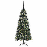 Vidaxl kunstkerstboom groen 120 cm pvc en plastic en staal - afbeelding 3
