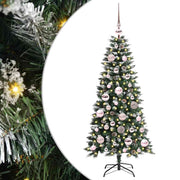 Vidaxl kunstkerstboom groen 120 cm pvc en plastic en staal - afbeelding 2