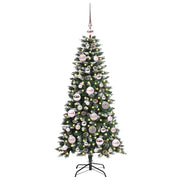 Vidaxl kunstkerstboom groen 120 cm pvc en plastic en staal - afbeelding 3