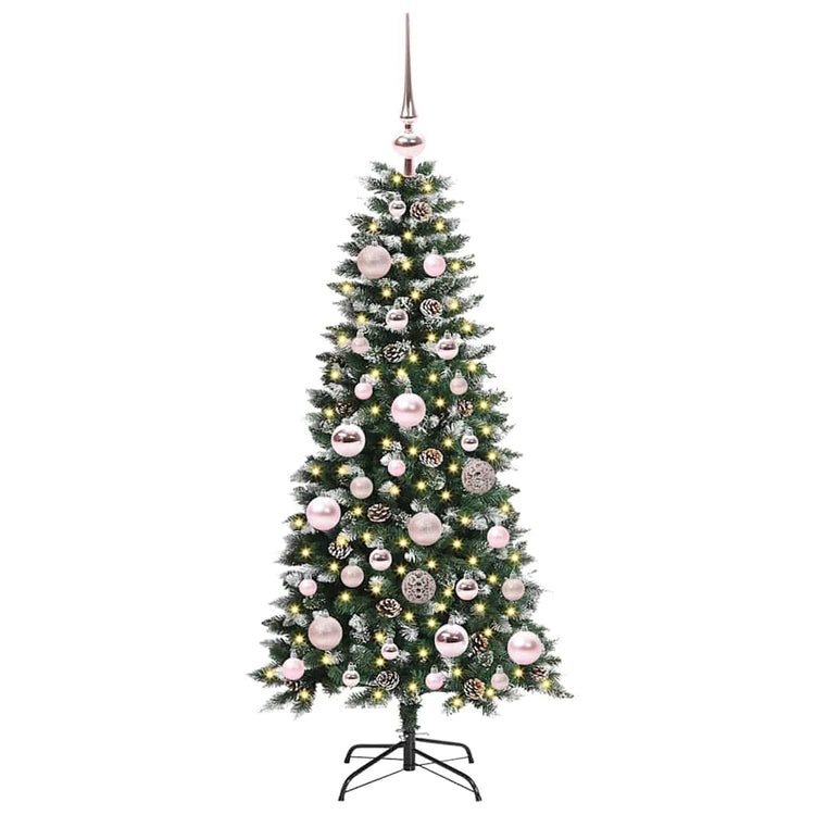 Vidaxl kunstkerstboom groen 120 cm pvc en plastic en staal