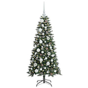 Vidaxl kunstkerstboom groen 120 cm pvc en plastic en staal - afbeelding 3