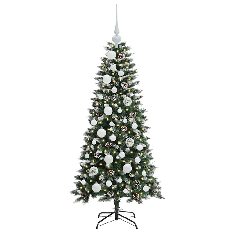Vidaxl kunstkerstboom groen 120 cm pvc en plastic en staal