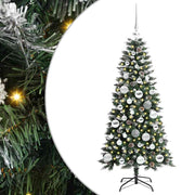 Vidaxl kunstkerstboom groen 120 cm pvc en plastic en staal - afbeelding 2