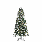 Vidaxl kunstkerstboom groen 120 cm pvc en plastic en staal - afbeelding 3