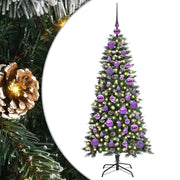 Vidaxl kunstkerstboom groen 120 cm pvc en plastic en staal - afbeelding 2