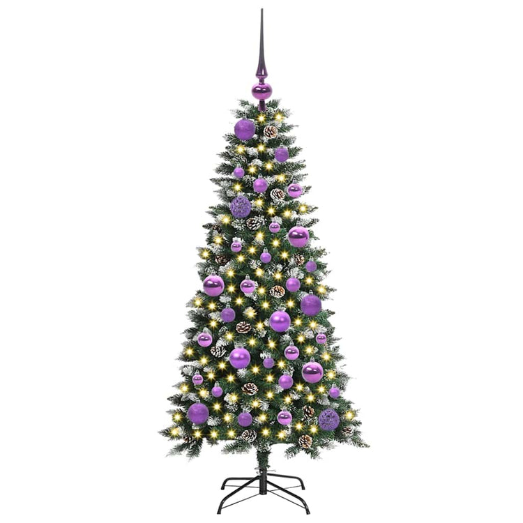 Vidaxl kunstkerstboom groen 120 cm pvc en plastic en staal