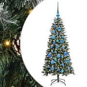 Vidaxl kunstkerstboom groen 120 cm pvc en plastic en staal - afbeelding 2