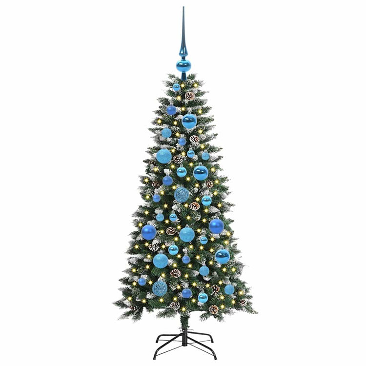 Vidaxl kunstkerstboom groen 120 cm pvc en plastic en staal