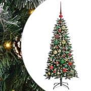 Vidaxl kunstkerstboom groen 120 cm pvc en plastic en staal - afbeelding 2