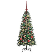 Vidaxl kunstkerstboom groen 120 cm pvc en plastic en staal - afbeelding 3
