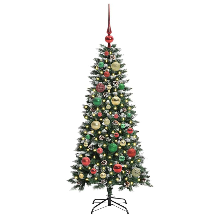 Vidaxl kunstkerstboom groen 120 cm pvc en plastic en staal