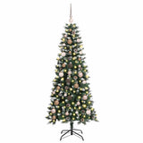 Vidaxl kunstkerstboom groen 150 cm pvc en plastic en staal - afbeelding 3