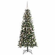 Vidaxl kunstkerstboom groen 150 cm pvc en plastic en staal - afbeelding 3