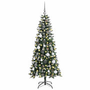 Vidaxl kunstkerstboom met 150 led groen 150 cm pvc en plastic en staal - afbeelding 3