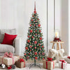 Vidaxl kunstkerstboom met 150 led groen 150 cm pvc en plastic en staal
