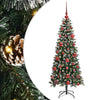 Vidaxl kunstkerstboom met 150 led groen 150 cm pvc en plastic en staal