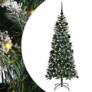 Vidaxl kunstkerstboom groen 150 cm pvc en plastic en staal - afbeelding 2