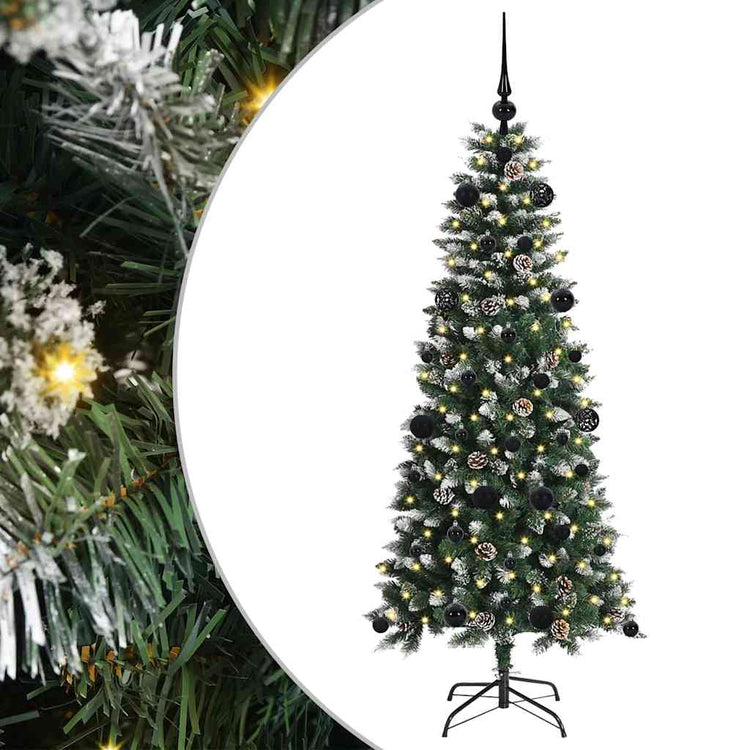 Vidaxl kunstkerstboom groen 150 cm pvc en plastic en staal