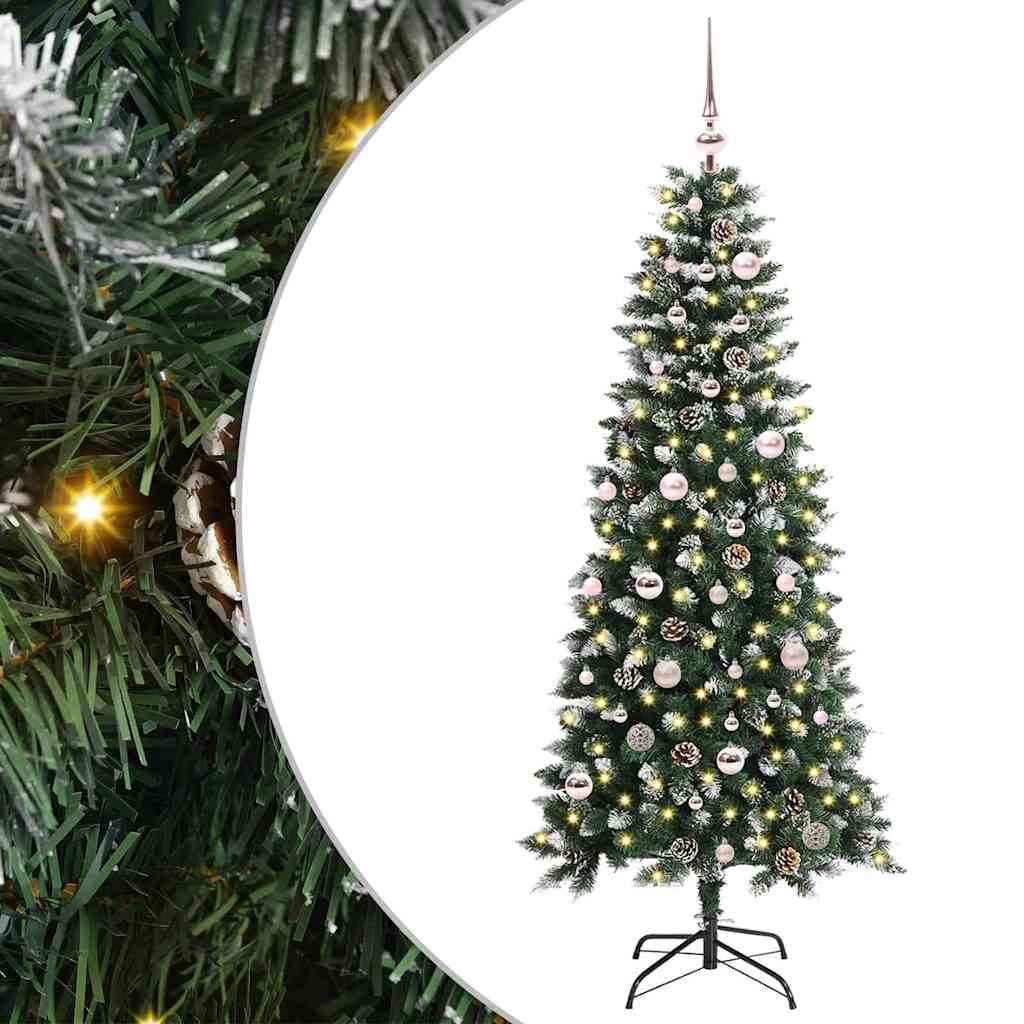 Vidaxl kunstkerstboom groen 150 cm pvc en plastic en staal