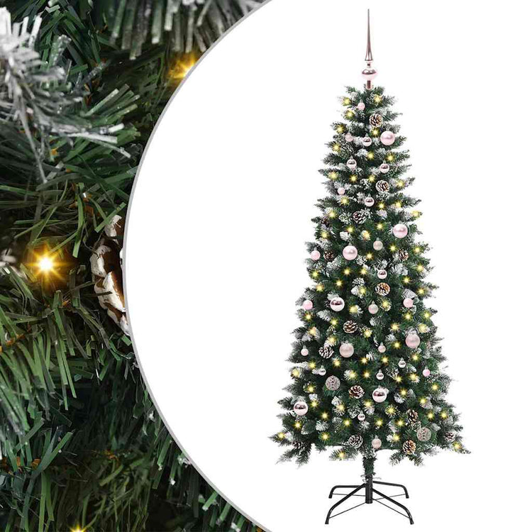 Vidaxl kunstkerstboom groen 150 cm pvc en plastic en staal
