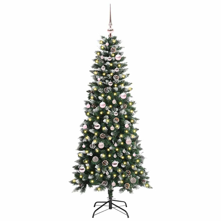 Vidaxl kunstkerstboom groen 150 cm pvc en plastic en staal