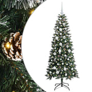 Vidaxl kunstkerstboom groen 150 cm pvc en plastic en staal - afbeelding 2