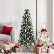 Vidaxl kunstkerstboom groen 150 cm pvc en plastic en staal - afbeelding 1