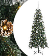 Vidaxl kunstkerstboom groen 150 cm pvc en plastic en staal - afbeelding 2