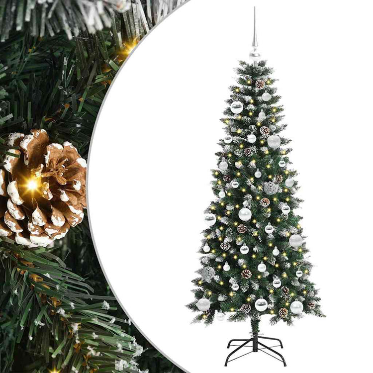 Vidaxl kunstkerstboom groen 150 cm pvc en plastic en staal